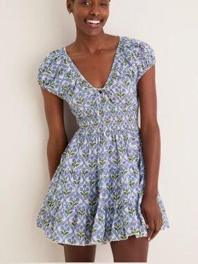 SAYLOR Cornflower Asterid Mini Dress